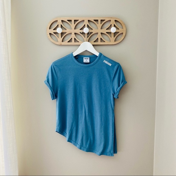 Gymshark Essential Tee Blue Sz XS - Picture 1 of 10
